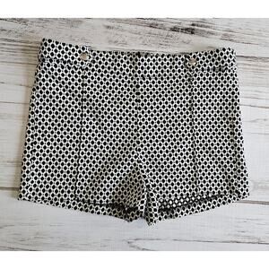 Potters Pot Black and White Geometric Print Shorts sz Large